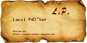 Laczi Péter névjegykártya