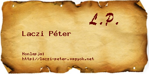 Laczi Péter névjegykártya